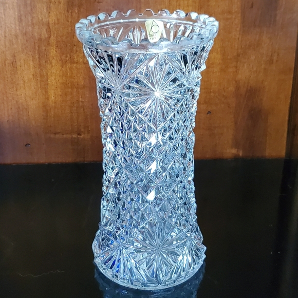 MCM 🇦🇹 Oberglas Austria 7 1/8" Tall Bright Sparkling Glass Vase - Picture 4 of 15